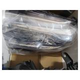 for Toyota Tacoma 2016 2017 2018 2019 2020 2021 2022 Headlight Assembly Clear Housing Amber Reflector Driver and Passenger Side(fit Models without Factory Led Daytime Running Only