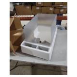 Tuft & Paw Cove Litter Box, High Sided Open Top Designer Litter Box for Large Cats,