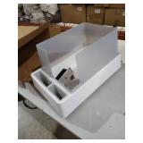 Tuft & Paw Cove Litter Box, High Sided Open Top Designer Litter Box for Large Cats,