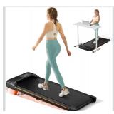 Walking Pad, Under Desk Treadmill with Incline for Home Office 2.5HP Portable Walking Treadmill with 265 Lbs Weight Capacity Walking Machine, Remote Control, LED Display
