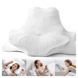 DIIKEN Cervical Neck Pillows&Reading Pillow for Bed Rest Lying,Book Leaning Wedge and Prone, Ergonomic Memory Foam Bed Wedge Pillow for Headboard, Chin & Back Support Pillows on Bedrest Couch 