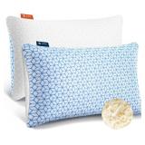 Love Attitude Shredded Memory Foam Pillows King Size Set of 2, Cooling Pillow Firm and Soft Adjustable for Side Back Stomach Sleepers