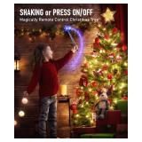 Magic Wand for Christmas Tree Light, Wireless Christmas Tree Wand Remote Control for Christmas String Lights and Decorations Lights Turn On and Off, Surprised for Kids Family Christmas Gift