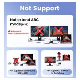 avedio links HDMI Splitter 1 in 2 Out [w/ 4 Ft Hdmi Cable]Not for Extended Display-Mirror Same Screen Only, 4K 1x2 HDMI Splitter 1 to 2 for 3D 1080P@60Hz, Copy 1 Source to 2 Displays at The Same Time