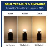 Lightinginside Smart Light Bulbs 100W Equiv., 1350LM 11W Smart Bulb Works with Alexa/Google Home/Smart Life, A19 E26 RGBCW Color Changing, No Hub Required, 2.4G WiFi Bluetooth Bulb, ETL Listed, 4PCS