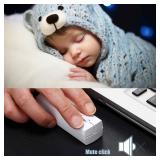 elec Space Wireless Mini Finger Mouse - Silent Dual-Mode Bluetooth & 2.4GHz, Ergonomic Portable PC Mice with Case, Compatible with MacBook and Chromebook