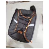 Motorcycle Tail Bag, 22L-34L Expandable Motorbike Rear Seat Bag with Rain Cover & Reflective Strips, Universal Fit for Most Motorcycles Black