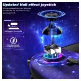 Gammeefy Switch Controllers, Hall Effect Joystick Switch Joypad forSwitch/OLED, Full-Size Grip Wireless Switch Pro Controller with 9 Color Lights. Ideal for Those Who Prefer Handheld Mode