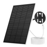 NETVUE Solar Panel for Bird Feeder Camera only, Type-C Charger, IP65 Waterproof for Outdoors, 3W Continuously Power Supply, 360Â° Swivel Bracket