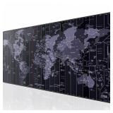 KTRIO Large Gaming Mouse Pad Desk Mat, Superior Micro-Weave Cloth, Non-Slip Rubber Base, Stitched Edges, Water-Resistant, for Gamer, Office & Home, 31.5 x 15.7 InchWorld Map
