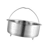 Vegetable Steamer Basket, Veggie Steaming Basket for Cooking, Stainless Steel Steamer Insert for Pot, 7.9 inch
