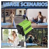 2-in-1 Compatible with 120w Fast Charger, 2025 New Retractable Wall Fasts Charging Power Adapter with All in One Foldable Plug, Multi-Functional Fast Smart Charger for Phone, Tablet, Laptops (Black)