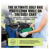 Stripebird - Premium Golf Cart Strap Sleeve Protector (Green) - Save Your Golf Bag from Golf Cart Straps