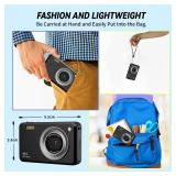 Digital Cameras FHD Camera for Kid Boys Girls Compact Digital Point and Shoot Camera with 16X Zoom 32GB Card Kids Camera for Kids