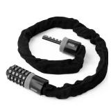 Bike Lock | Heavy-Duty Anti-Theft Bicycle Lock for Maximum Security | Durable & Weather-Resistant 5 Digit Security Combination Lock for Bikes | Bike Lock by Revas