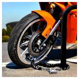 VULCAN Security Chain and Lock Kit - Premium Case-Hardened - 5/16 Inch x 3 Foot (+/- 1.5 Inches) - Chain Cannot Be Cut with Bolt Cutters or Hand Tools