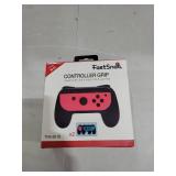 FASTSNAIL Grips Compatible with Nintendo Switch for Joy Con & OLED Model for Joycon, Wear-Resistant Handle Kit and Non-Slip Thumb Grips for Switch Joycon 1 Controller 2 Pack (Black)