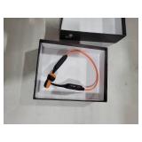 MZYQCY Bone Conduction Headphones,Open Ear Wireless Bluetooth 5.4 Headphones with Mic IPX6 Waterproof Sport Bluetooth Headset 15H Playback for Running,Cycling,Walking,Outdoor (Orange)