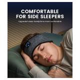 Perytong Sleep Headphones Wireless, Bluetooth Sports Headband Headphones with Ultra-Thin HD Stereo Speakers Perfect for Sleeping,Workout,Jogging,Yoga,Insomnia, Air Travel, Meditation (BlackGrey)