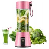 Personal Size Portable Blender - Cordless Mini Blender Make Smoothies & Shakes, 380Ml BAP Free Traveling Cup, Quickly Squeezed in Office/Picnic/Sports/Home