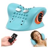 HarrFlow Neck Massager 2026 New Upgrade 3 in 1 Portable Massager with Heat &Comfortable Stretching Adjustable Intensity for Neck & Shoulder Relaxation at Home,Office,Travel