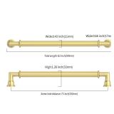 Asidrama 10 Pack 7.5 Inch(192mm) Brushed Gold Kitchen Cabinet Handles, Cabinet Pulls Kitchen Cabinet Hardware for Cupboard Drawer Pulls 2281