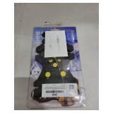 Sfee Ice Cleats for Boots Shoes, Snow Grips Cleats for Ice and Snow Anti-Slip Rubber Traction Cleats for Walking on Snow and Ice 10 Steel Studs Crampons for Hiking, Walking, Climbing, Jogging