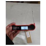 0.5 Sec Instant Read Meat Thermometer Digital with ±0.5 Precision, Food Thermometer for Cooking Kitchen Gadgets, Oven Grill Candy BBQ Essentials Accessories, Gifts for Him Dad Men Birthday, Red