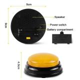 BEAN LIEVE 2-Pack Game Buzzers - Super Bright 4-LEDs, Unique Sounds, Compact Portable & Lock Switch - Trivia Buzzer System for Classroom, Jeopardy, Family Feud (Buzzers for Trivia Games)