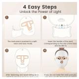 tinkoola Red Light Therapy Mask for Face & Neck, LED Face Light Therapy,USB C Rechargeable,Infrared Mask - $97.99