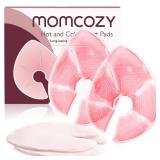 Momcozy Larger Breast Therapy Packs, Hot and Cold Breast Pads with 2 Soft Covers, Breastfeeding Essentialsï¼2 Packï¼Pink