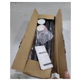 Mcrbeay Shower Curtain Rod, 1\" Diameter Heavy Duty Tension Shower Rod, Non Slip Adjustable 28-102 inch No Drilling Shower Curtain Rods Spring Tension For Bathroom, Shower Stall, No Rust, Black