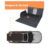 PETICON SUV Cargo Liner for Dogs with Mesh Window, Waterproof Pet Cargo Cover Dog Seat Mat for SUVs Sedans Vans with Bumper Flap Protector, Non-Slip, Large Size Universal Fit