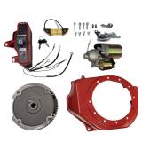 FDJ Electric Starter Motor Kit for Honda GX160/GX200 5.5HP 6.5HP Electric Start Conversion Kit