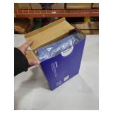 MIULEE Set of 2 Waffle Bathroom Rugs, Boho Bath Rugs Non Slip Washable, Super Absorbent, Ultra Soft Rubber Backed Shower Bath Mats for Floor, Tub, Shower, Looped Design, Blue, 18x30 Inch