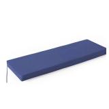 IPYNBAP Outdoor Bench Cushions for Outdoor Furniture, 48x18x3 Inch, Waterproof Bench Pillow, Fade Resistant Long Bench Seat Pads for Garden, Indoor, Porch Swing, Navy Blue