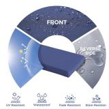 IPYNBAP Outdoor Bench Cushions for Outdoor Furniture, 48x18x3 Inch, Waterproof Bench Pillow, Fade Resistant Long Bench Seat Pads for Garden, Indoor, Porch Swing, Navy Blue