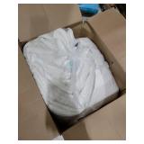 L LOVSOUL Goose Feather Down Fiber Comforter Queen Size, 100% Organic Cotton Fabric Duvet Insert,1200TC,750+FP, Hotel Collection, Heavyweight White Bedding Comforters with 8 Tabs,83oz