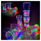 OceanWings 12 Pack Large Light Up Cup, LED Glow in The Dark Party Favor Supplies for New Years Eve Party Supplies, Birthday Halloween Thanksgiving Christmas Party Replaceable Battery