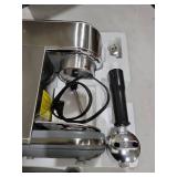 ILAVIE Espresso Machine with Milk Frother, 20 Bar Compact Espresso Maker with 40 oz Removable Water Tank for Home, Stainless Steel Professional Espresso Coffee Machines for Cappuccino, Latte, Silver