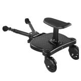 2026 New-Universal Stroller Board with Detachable Seat, 2in1 Sit and Stand Stroller Connectors for Most Strollers, Holds Children Up to 55 LBs Stroller Standing Board