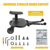 2026 New-Universal Stroller Board with Detachable Seat, 2in1 Sit and Stand Stroller Connectors for Most Strollers, Holds Children Up to 55 LBs Stroller Standing Board