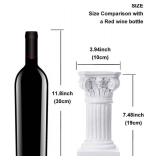 Etiger Roman Pillar, Greek Column Resin Statue, Centerpiece Pedestal Stand Figurine Sculpture, for Wedding Home Garden Indoor Outdoor Decoration(White)(White)