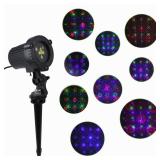 MHAZDZE Outdoor Laser Christmas Projector Lights 18 Pattern Decorative Laser Projector for Home and Garden