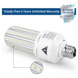 Mafuken 500W Equivalent LED Corn Light Bulb 7500 Lumen Led Bulbs 60W Super Bright 5000K Cool Daylight White E26/E27 Medium Base for Outdoor Indoor Workshop Garage Warehouse Factory Backyard (A)