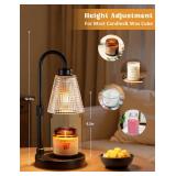 Innqoo Candle Warmer Lamp with Timer, Dimmable Candle Warmer for Jar Candles, Height Adjustable Wax Melts Warmer, Birthday Gifts for Women Mom, House Warming Gifts New Home Decor