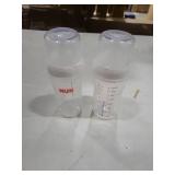 NUK Perfect Match 2-in-1 Natural and Anti-Colic 8oz Bottle with Adaptable Medium Flow Nipple, 2 Pack