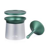 IKAPE 58mm Espresso Powder Receiver Cup, Coffee Powder Receiver Container, Suitable for 58mm Portafilters (Silver)