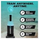 Bandit Sports Baseball Training Mini Tee Popper, Hitting Tee for Perfect Swings, Batting Machine for Practicing Hitting Without a Pitcher (1 Popper Ball Included)