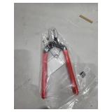 Pandahall Jewelry Hole Punch Pliers Jewelry Pliers Eyelet Pliers Craft Paper Leather Hole-punching Handed Tool Cutter Red Pin:1mm